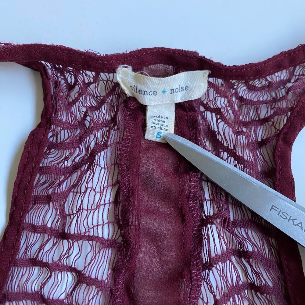 Sheer Lace Racerback Tank Top - Picture 2 of 5